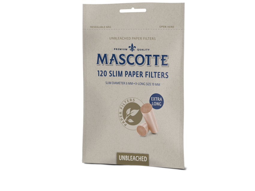 Mascotte Brown XL Slim Paper Filters 120